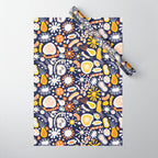 Microscopic Abstract Shapes Wrapping Paper Gallery Image 1