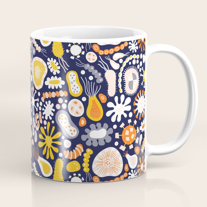Microscopic Abstract Shapes Coffee Mug Gallery Image 1
