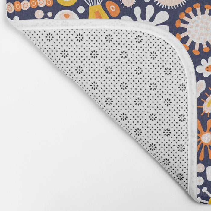 Microscopic Abstract Shapes Bath Mat Gallery Image 2