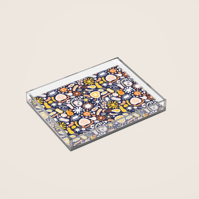 Microscopic Abstract Shapes Acrylic Tray Gallery Image 2