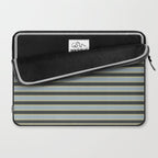 Vintage Cottage Stripes Cozy Eclectic Pattern Laptop Sleeve Gallery Image 2
