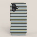 Vintage Cottage Stripes Cozy Eclectic Pattern iPhone Case Gallery Image 1