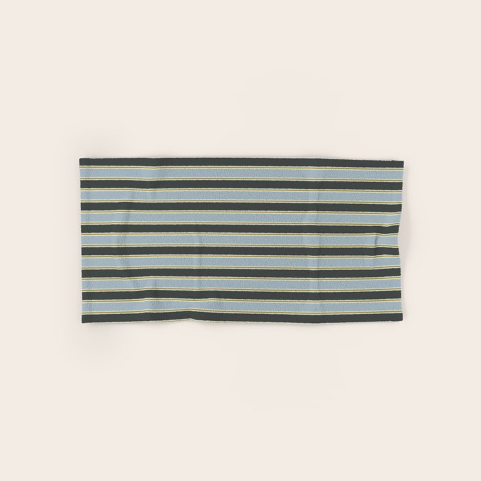 Vintage Cottage Stripes Cozy Eclectic Pattern Bath Towel Gallery Image 1