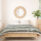 Vintage Cottage Stripes Cozy Eclectic Pattern Duvet Cover Gallery Image 3