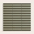 Vintage Cottage Stripes Cozy Eclectic Pattern Wood Wall Art Gallery Image 1