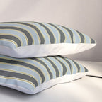 Vintage Cottage Stripes Cozy Eclectic Pattern Pillow Sham Gallery Image 3