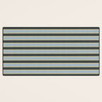 Vintage Cottage Stripes Cozy Eclectic Pattern Desk Mat Gallery Image 3