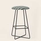 Vintage Cottage Stripes Cozy Eclectic Pattern Stool Gallery Image 1