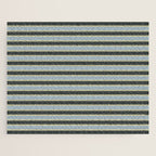 Vintage Cottage Stripes Cozy Eclectic Pattern Jigsaw Puzzle Gallery Image 1