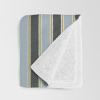 Vintage Cottage Stripes Cozy Eclectic Pattern Throw Blanket Gallery Image 3