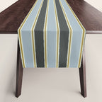 Vintage Cottage Stripes Cozy Eclectic Pattern Table Runner Gallery Image 1