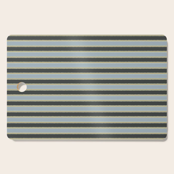 Vintage Cottage Stripes Cozy Eclectic Pattern Cutting Board Gallery Image 1