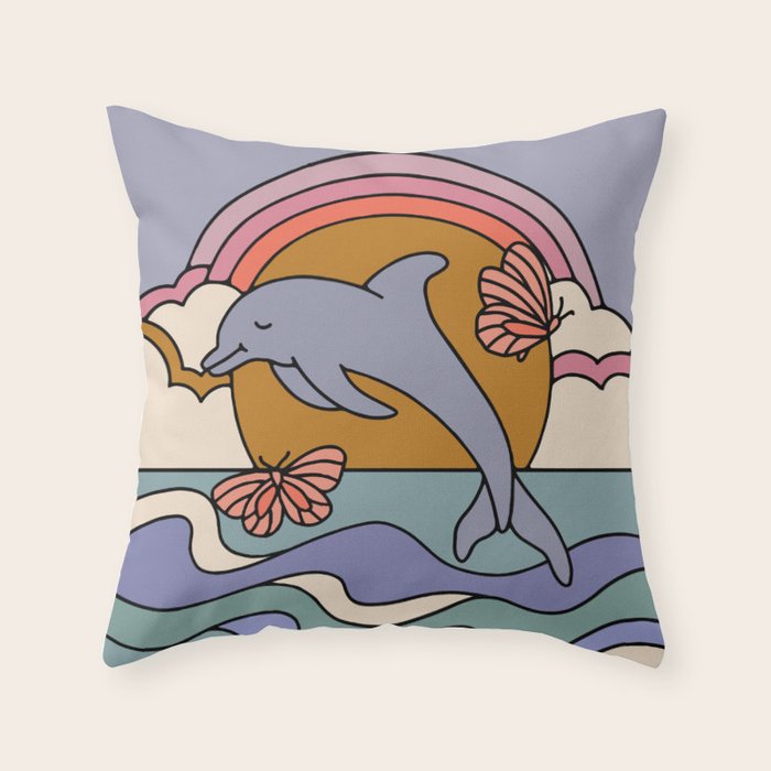 Dolphin Throw Pillow Gallery Image 6