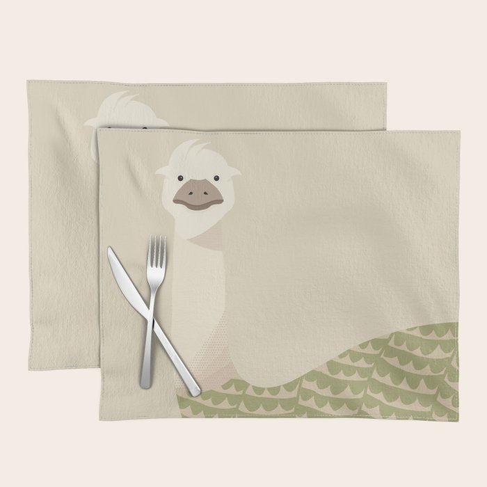 Whimsical Emu Placemat Gallery Image 1