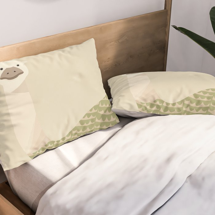 Whimsical Emu Pillow Sham Gallery Image 2