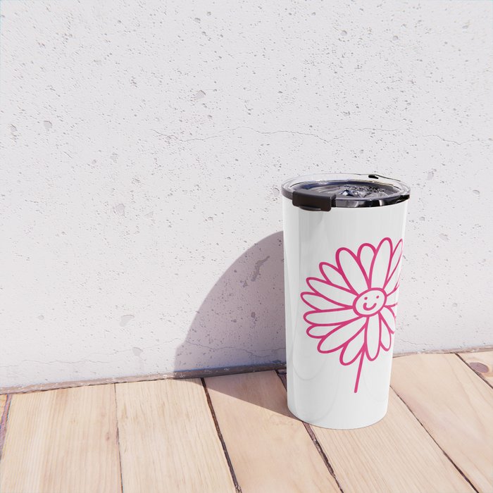 Flower Thumbs Up Travel Mug Gallery Image 4