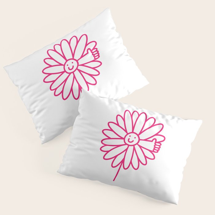 Flower Thumbs Up Pillow Sham Gallery Image 3