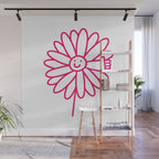Flower Thumbs Up Wall Mural Gallery Image 1