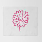 Flower Thumbs Up Throw Blanket Gallery Image 2