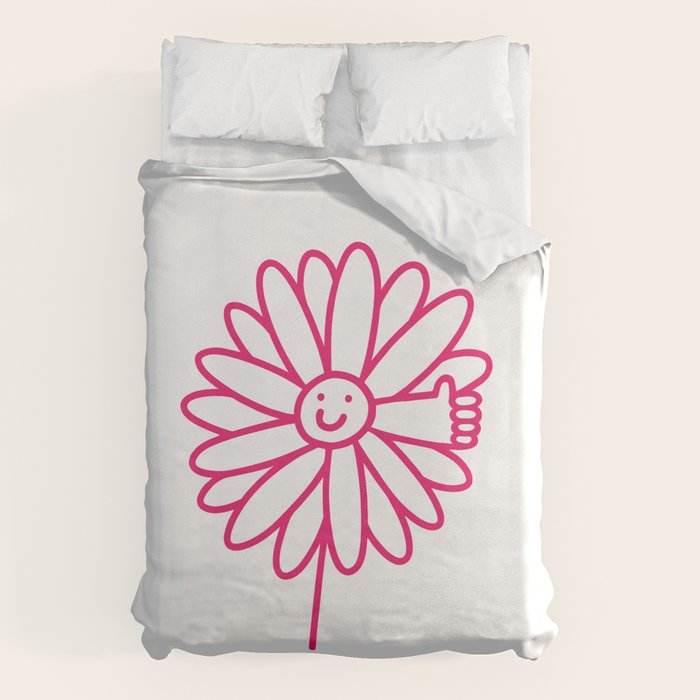 Flower Thumbs Up Duvet Cover Gallery Image 1