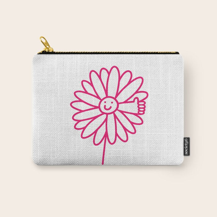 Flower Thumbs Up Carry All Pouch Gallery Image 1