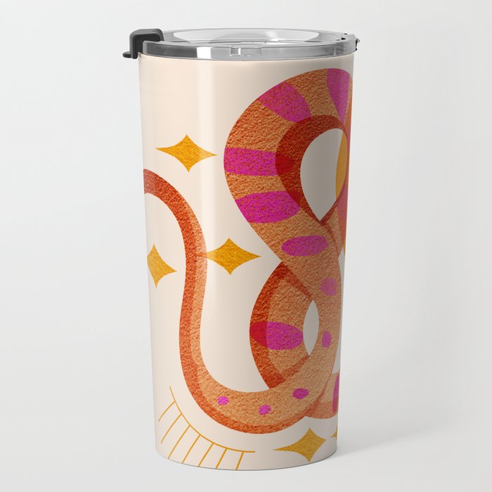Abstraction_SUN_MOON_SNAKE_Minimalism_001 Travel Mug Gallery Image 3