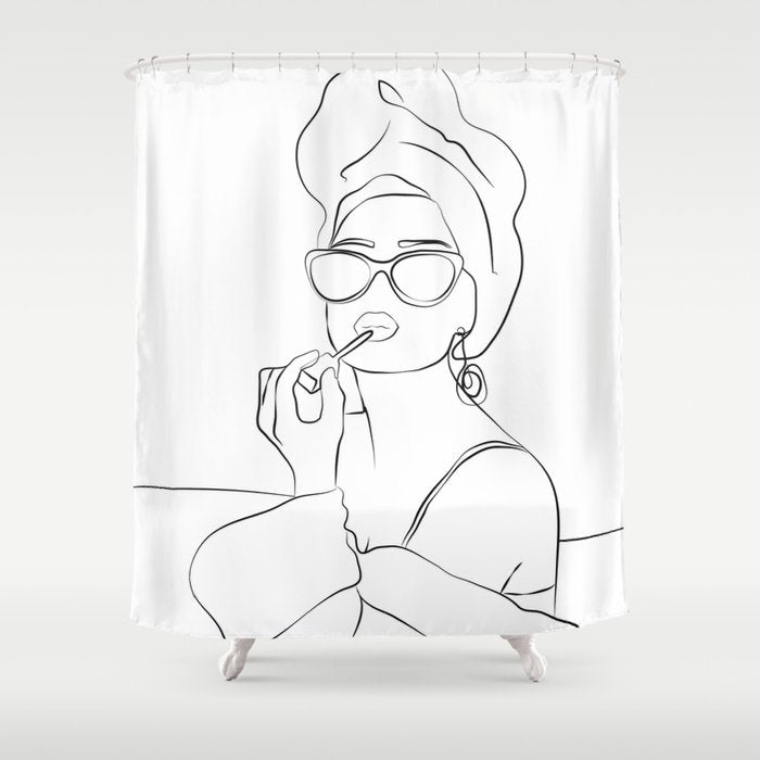 Audrey Hepburn Shower Curtain Gallery Image 1