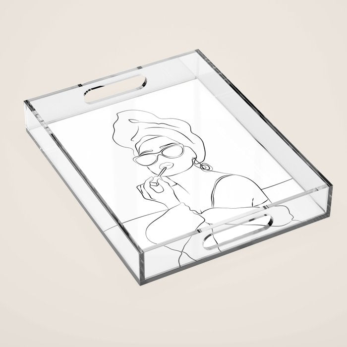 Audrey Hepburn Acrylic Tray Gallery Image 1