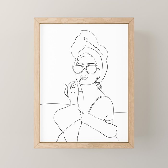 Audrey Hepburn Mini Art Print Gallery Image 1