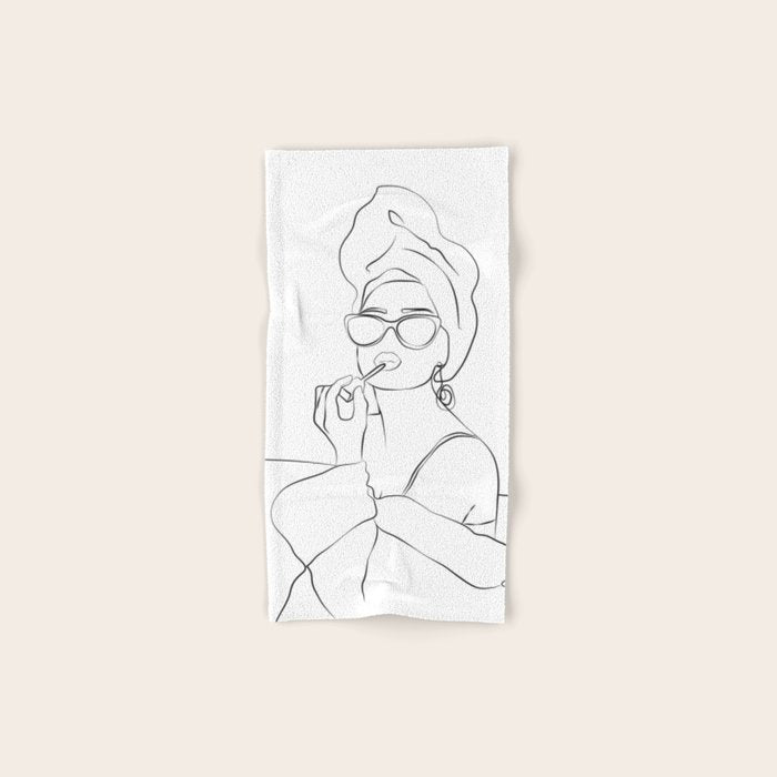 Audrey Hepburn Bath Towel Gallery Image 1