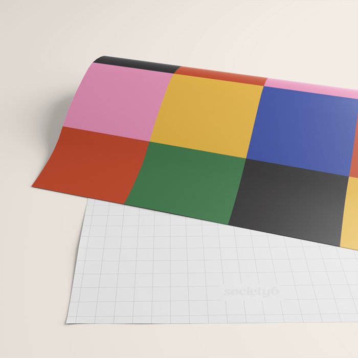 Bold Colorful Checks Pattern - Large XVII Wrapping Paper Gallery Image 2