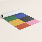Bold Colorful Checks Pattern - Large XVII Yoga Mat Gallery Image 2
