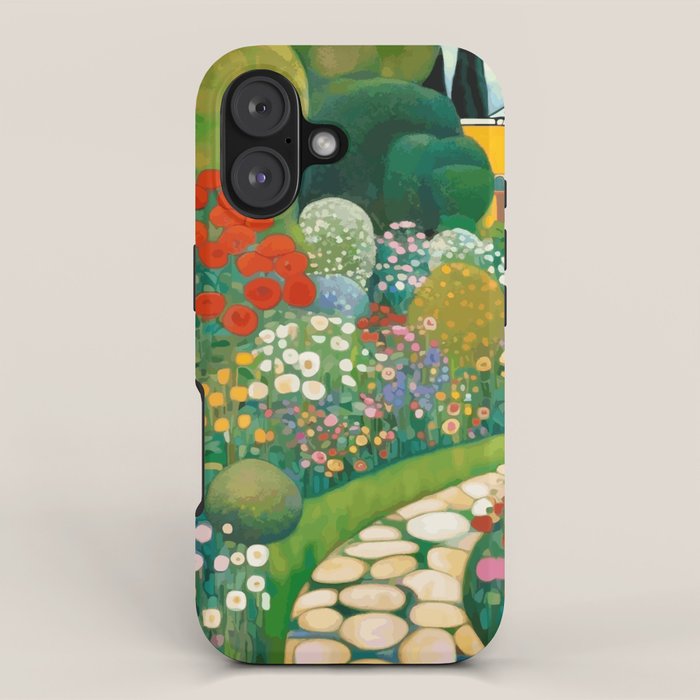 Klimt Garden Floral Landscape iPhone Case Gallery Image 1