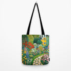 Klimt Garden Floral Landscape Tote Bag Gallery Image 2