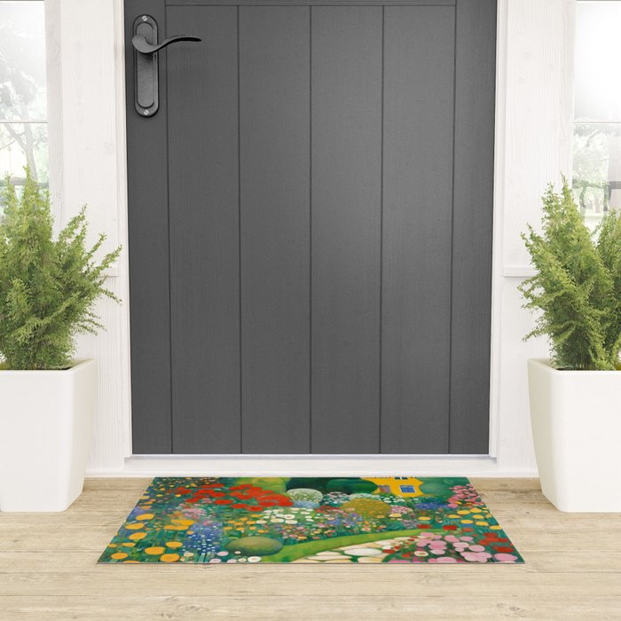 Klimt Garden Floral Landscape Welcome Mat Gallery Image 3