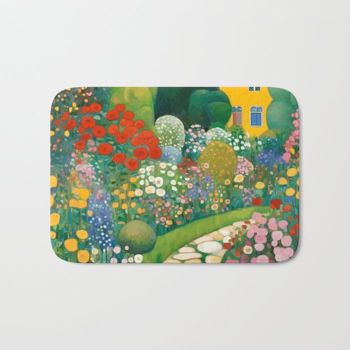 Klimt Garden Floral Landscape Bath Mat Gallery Image 1