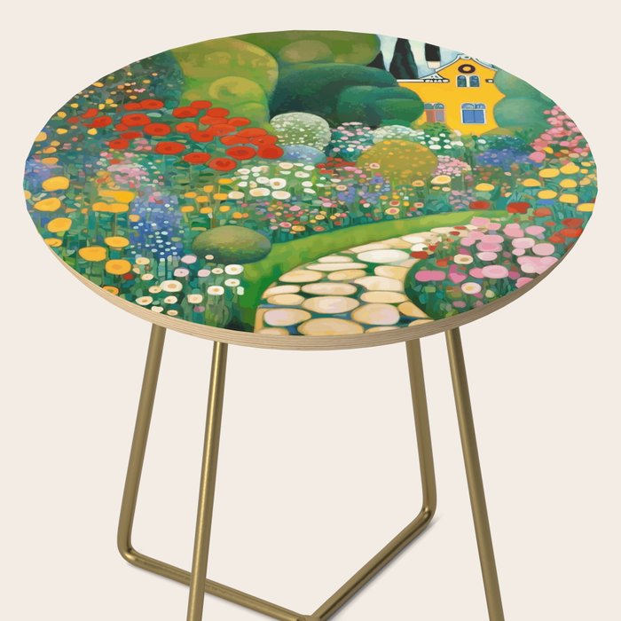 Klimt Garden Floral Landscape Side Table Gallery Image 2