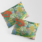 Klimt Garden Floral Landscape Pillow Sham Gallery Image 3