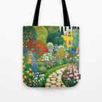 Klimt Garden Floral Landscape Tote Bag Gallery Image 1