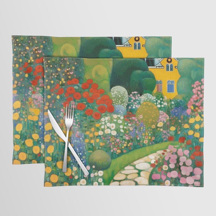Klimt Garden Floral Landscape Placemat Gallery Image 1