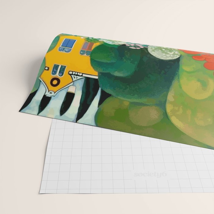 Klimt Garden Floral Landscape Wrapping Paper Gallery Image 2