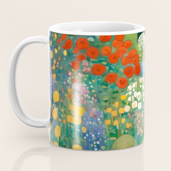 Klimt Garden Floral Landscape Coffee Mug Gallery Image 3