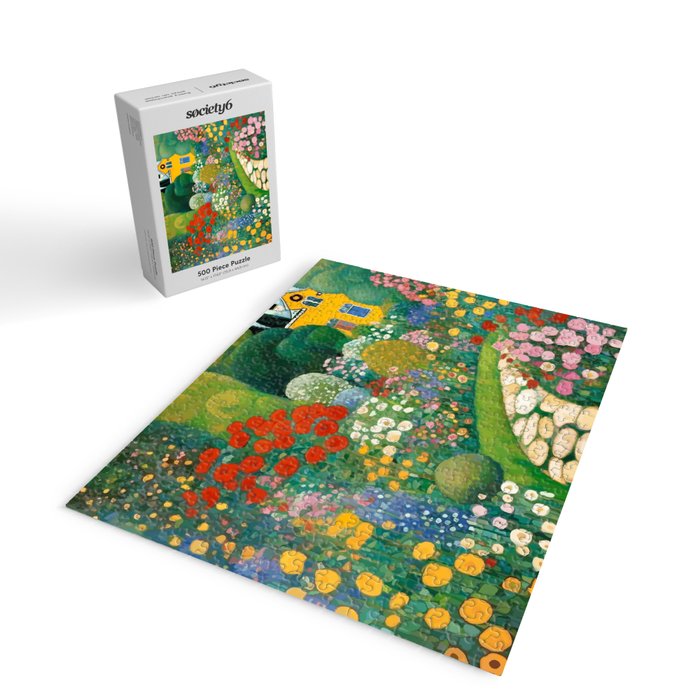 Klimt Garden Floral Landscape Jigsaw Puzzle Gallery Image 2