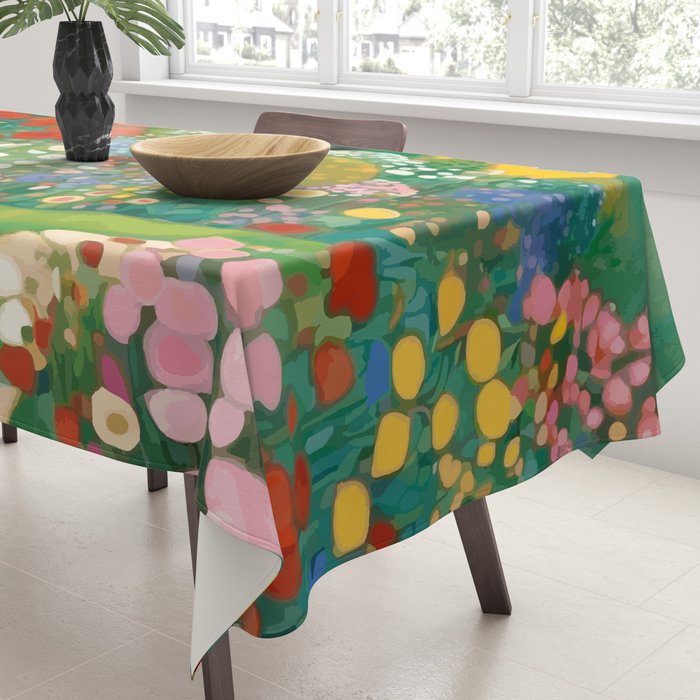 Klimt Garden Floral Landscape Tablecloth Gallery Image 3