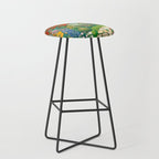 Klimt Garden Floral Landscape Stool Gallery Image 1