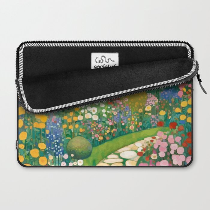 Klimt Garden Floral Landscape Laptop Sleeve Gallery Image 2
