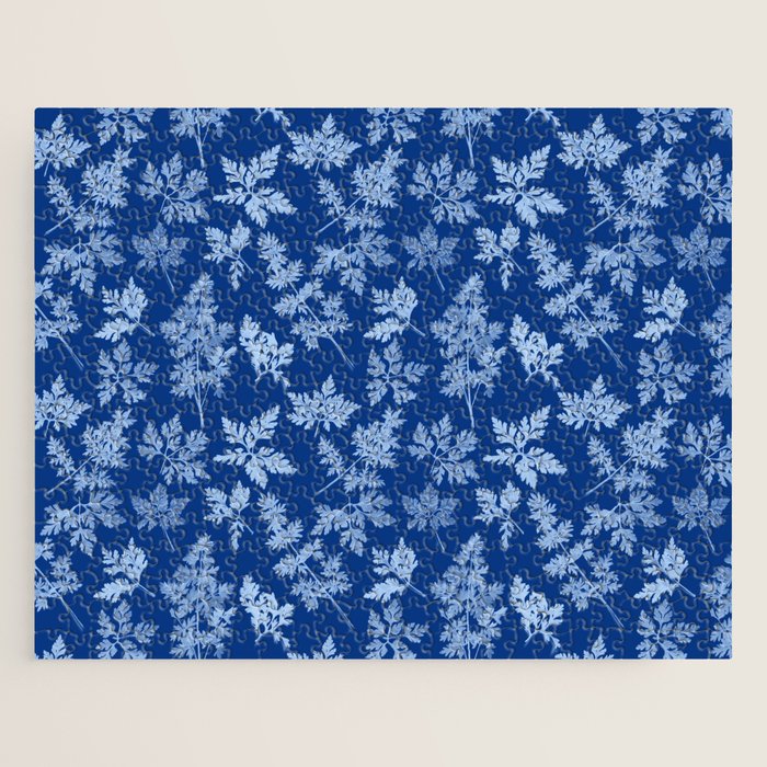 Herbal Blue Cynotype 01 Jigsaw Puzzle Gallery Image 1