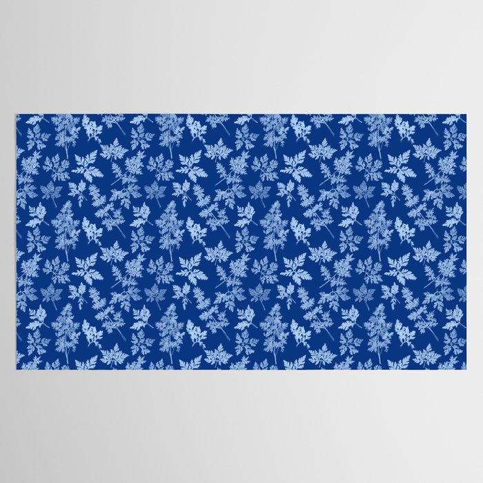 Herbal Blue Cynotype 01 Tablecloth Gallery Image 2