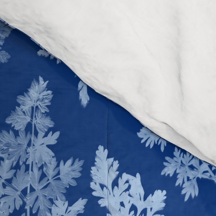 Herbal Blue Cynotype 01 Comforter Gallery Image 4