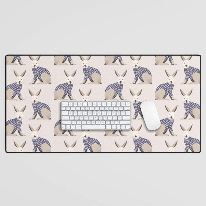 Whimsical European Hare Desk Mat Gallery Image 1